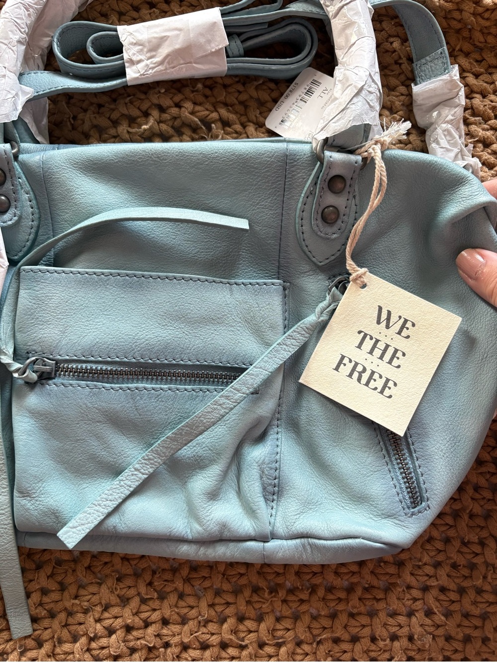 Free People We the Free BABY Emerson Washed Sail Color - Picture 2 of 5
